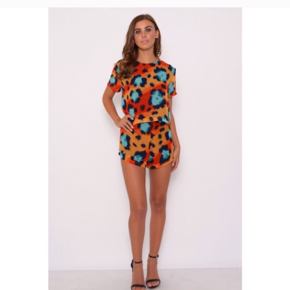 Leopard print crop top